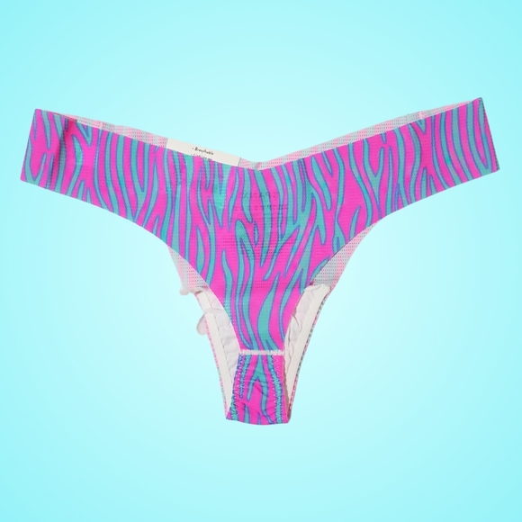 3 Spanx Thongs Under Statements Underwear Panties Women XS Pink Zebra Bundle NWT - Picture 3 of 3